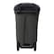 Toter 32 Gal. Blackstone Trash Can with Quiet Wheels and Attached Black Lid ANA32 - alternate 6
